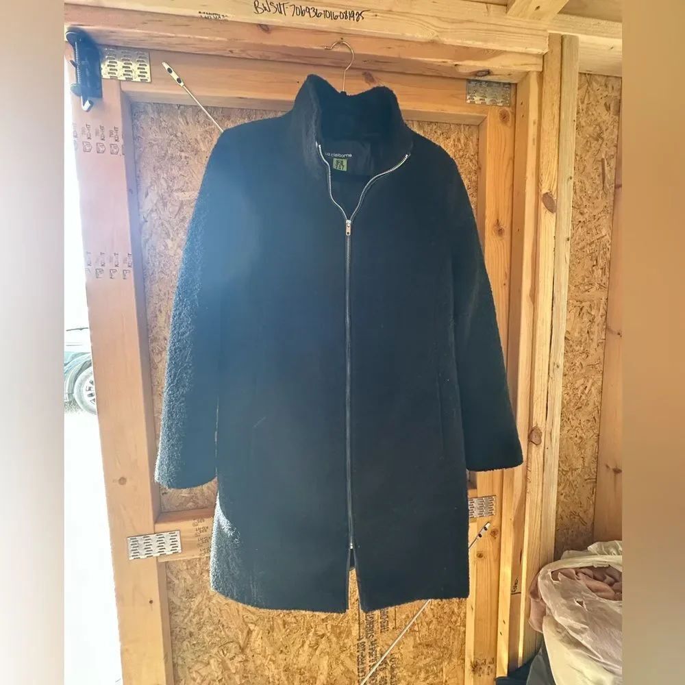 Liz Claiborne Black Teddy Jacket